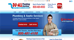 Desktop Screenshot of duallplumbers.com