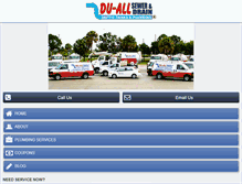 Tablet Screenshot of duallplumbers.com